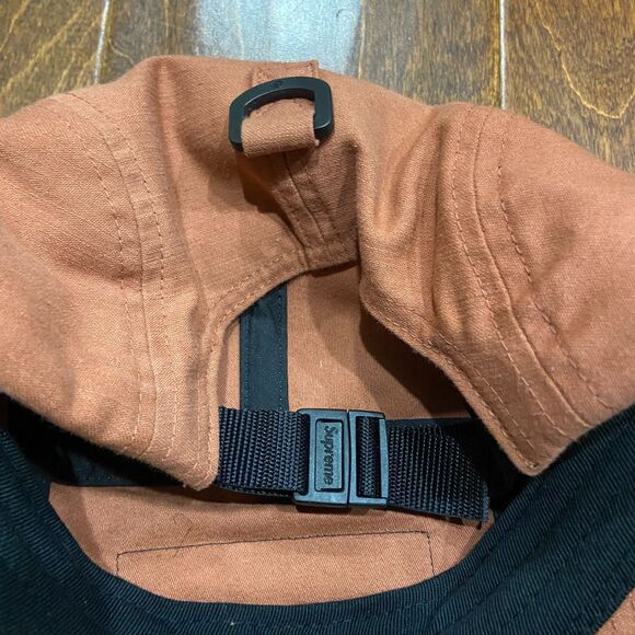 Supreme FW23 Fall/Winter Arabic Camp Cap Military Box Logo Brick Orange One Size - Picture 6 of 7